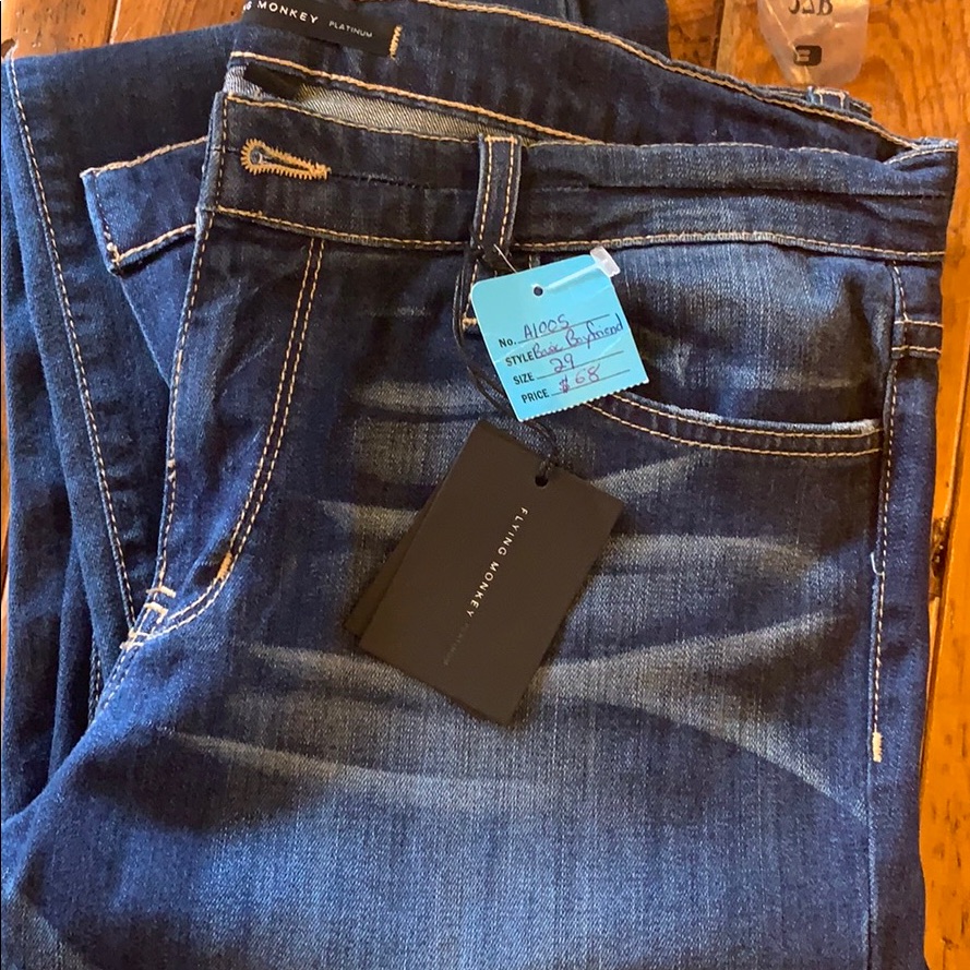 Flying Monkey Basic Boyfriend Jeans Brand New
